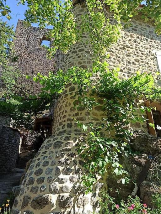 Gite Le Rocher Du Chateau De Retourtour Lamastre Exteriör bild