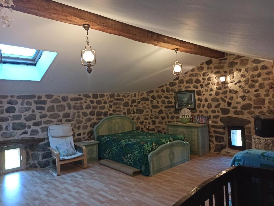 Gite Le Rocher Du Chateau De Retourtour Lamastre Exteriör bild