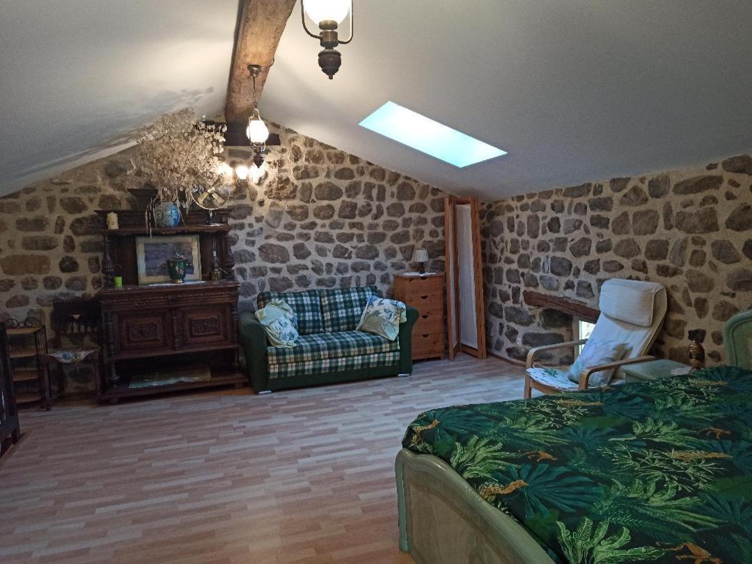 Gite Le Rocher Du Chateau De Retourtour Lamastre Exteriör bild